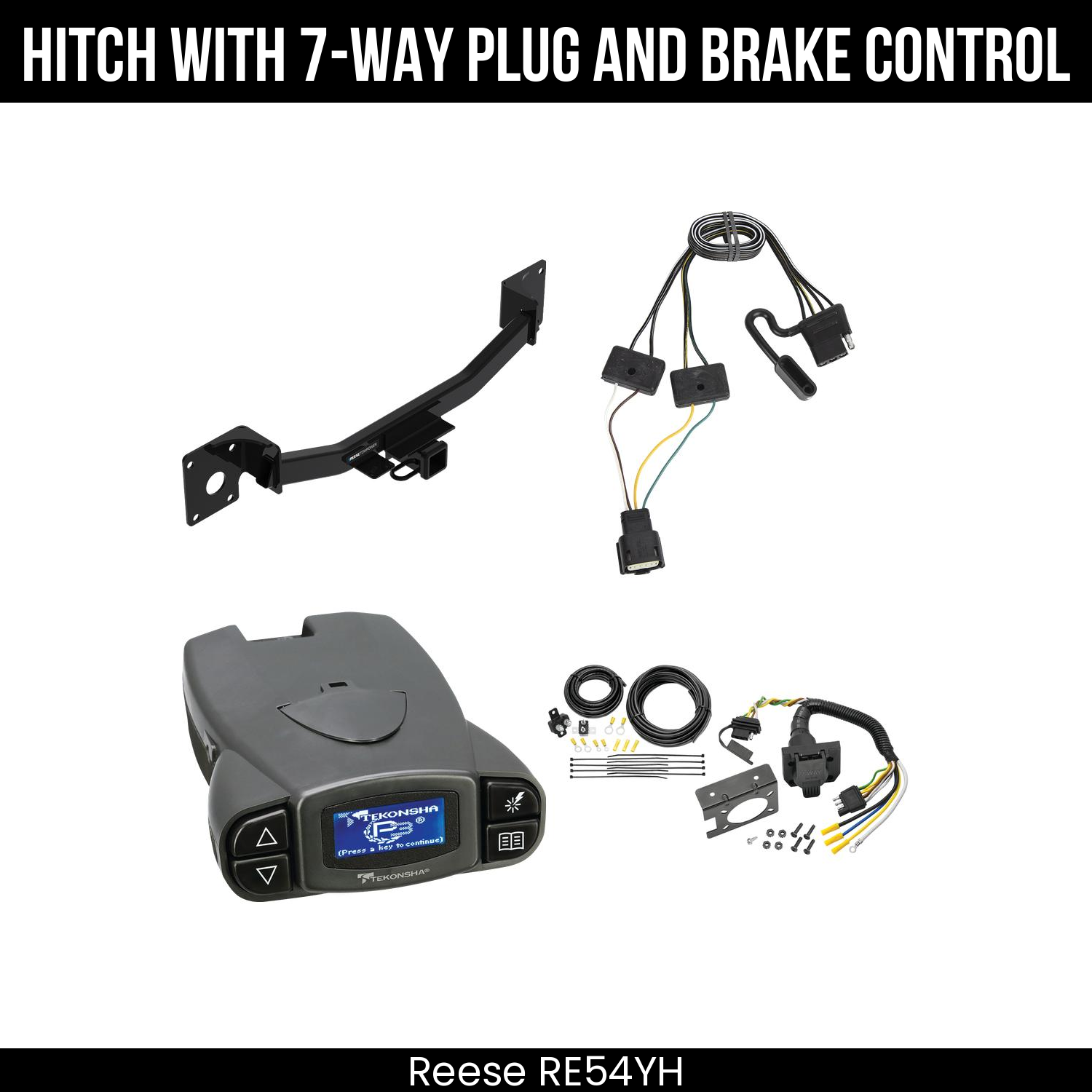 Trailer Hitch , 7-Way , Tekonsha Prodigy P3 Brake Control