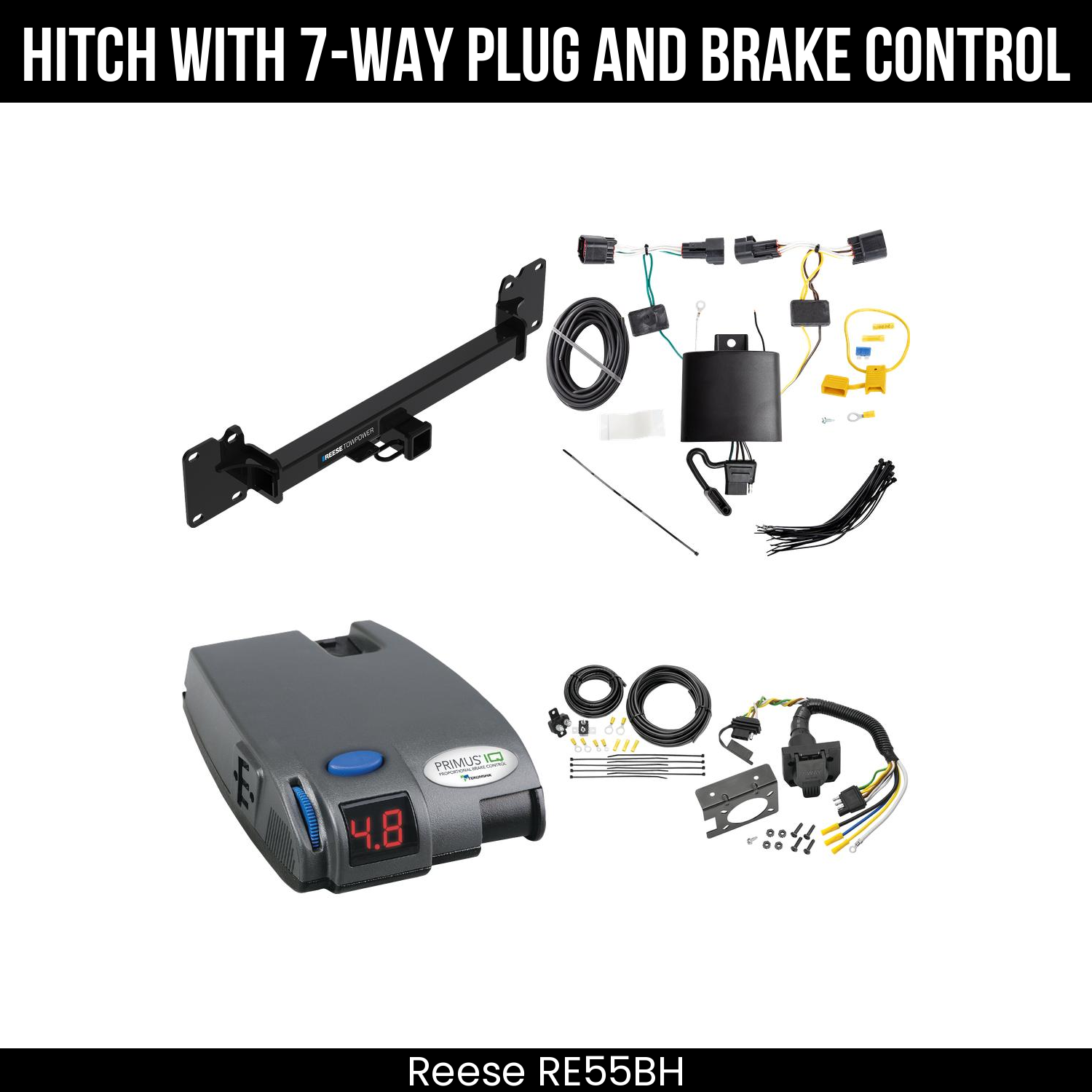 Trailer Hitch , 7-Way , Tekonsha Primus IQ Brake Control