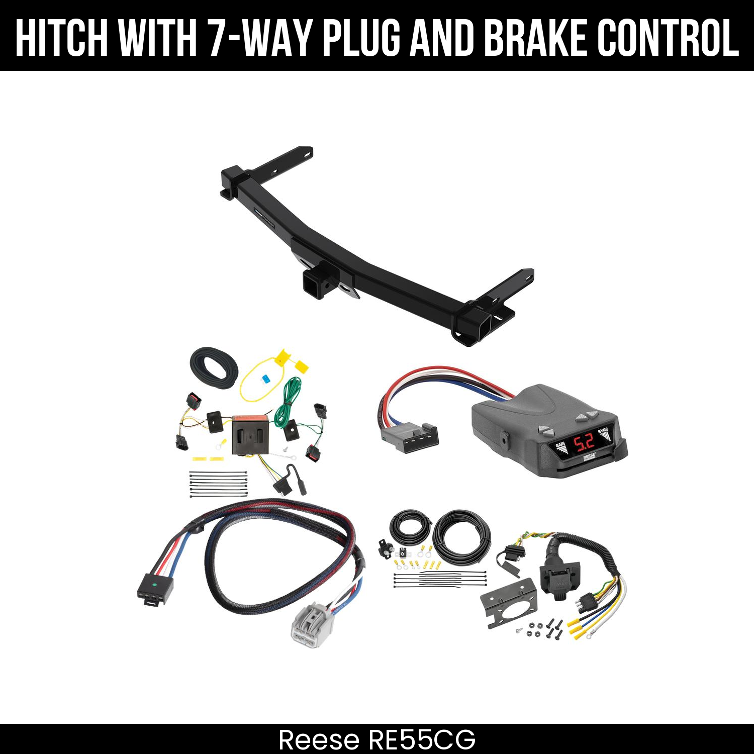 Trailer Hitch , 7-Way , Reese Brakeman IV Brake Control