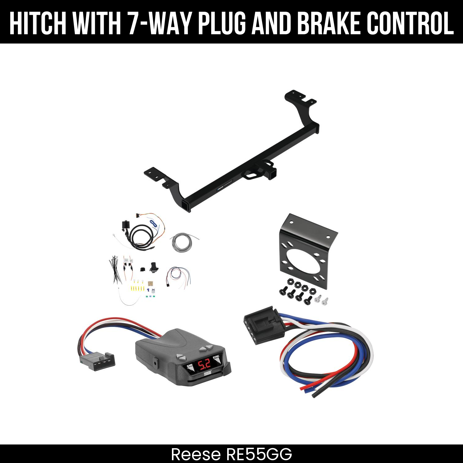Trailer Hitch , 7-Way , Reese Brakeman IV Brake Control