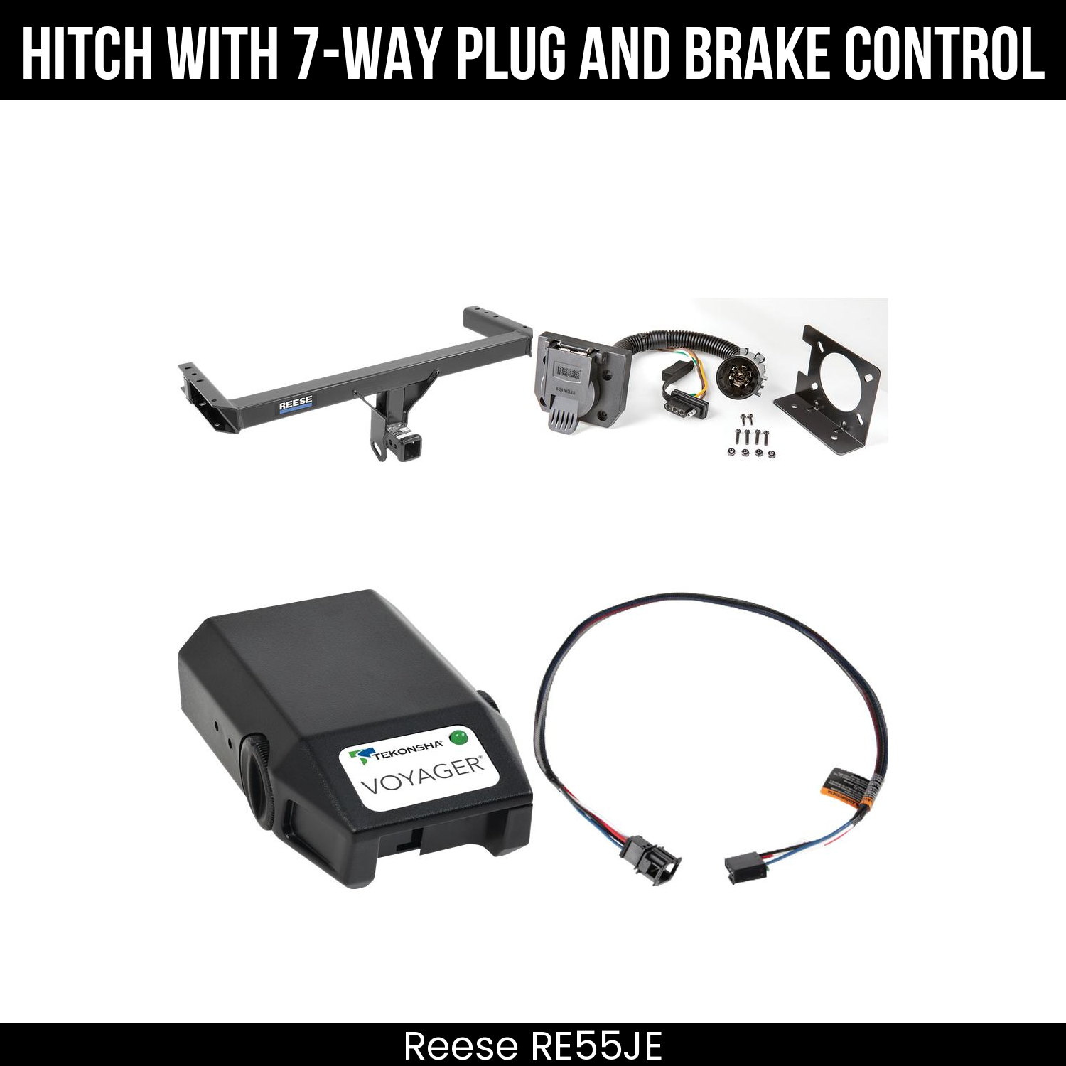 Trailer Hitch , 7-Way , Tekonsha Voyager Brake Control
