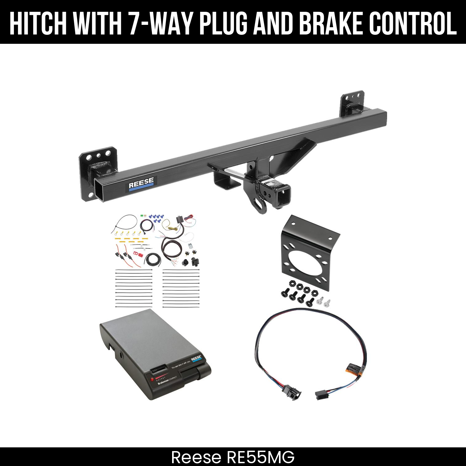 Trailer Hitch , 7-Way , Reese Brakeman Brake Control