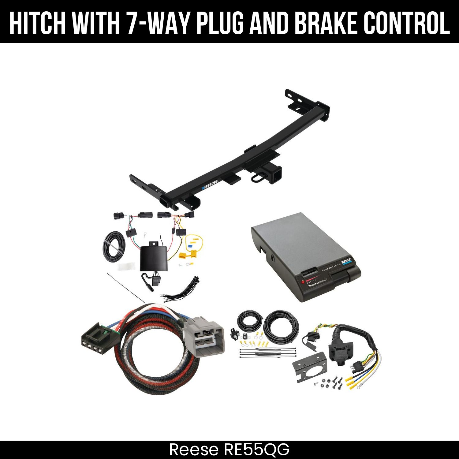 Trailer Hitch , 7-Way , Reese Brakeman Brake Control
