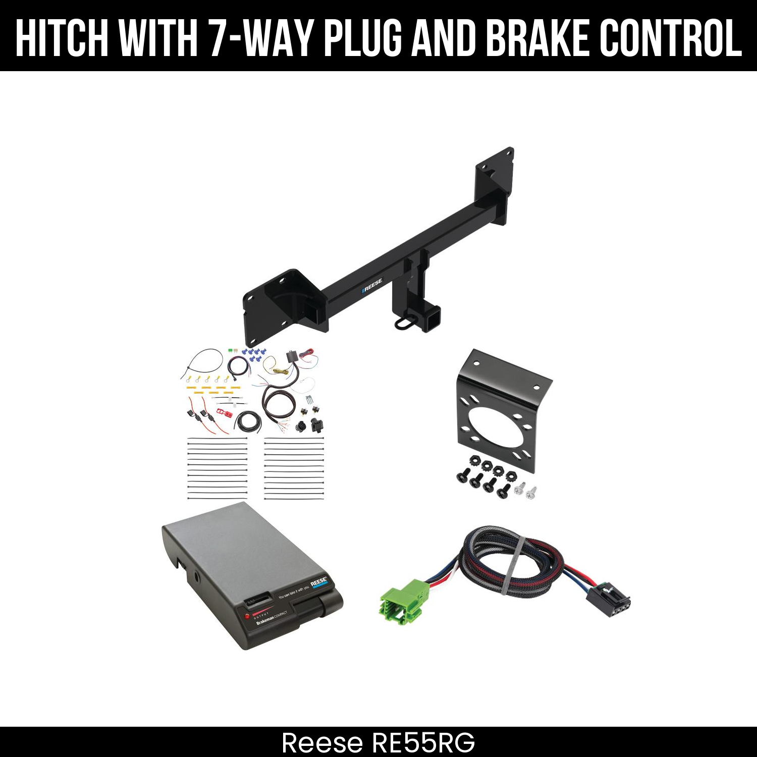 Trailer Hitch , 7-Way , Reese Brakeman Brake Control
