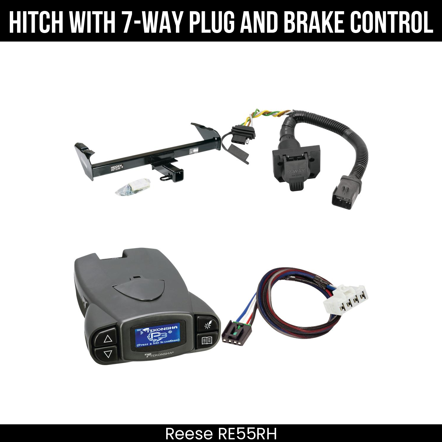 Trailer Hitch , 7-Way , Tekonsha Prodigy P3 Brake Control