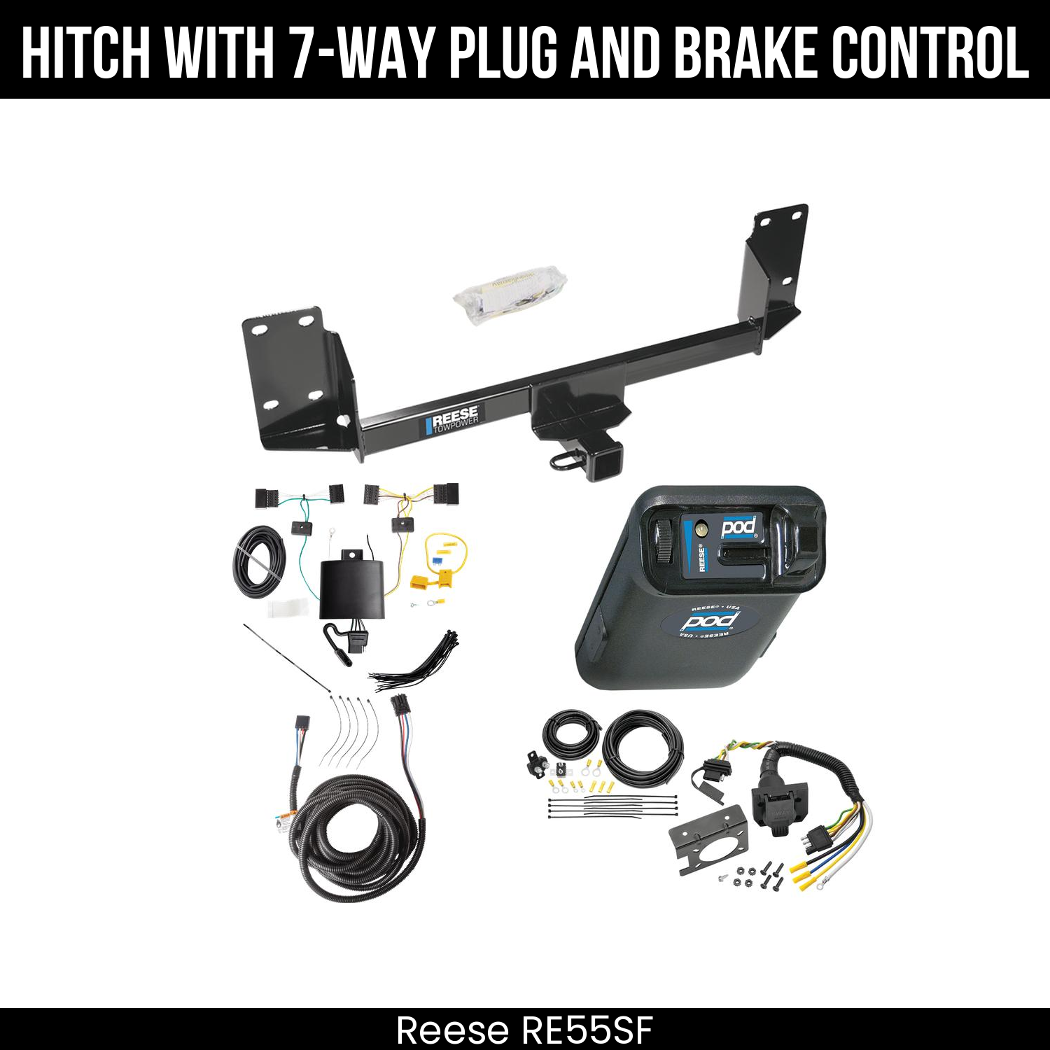 Trailer Hitch , 7-Way , Reese POD Brake Control
