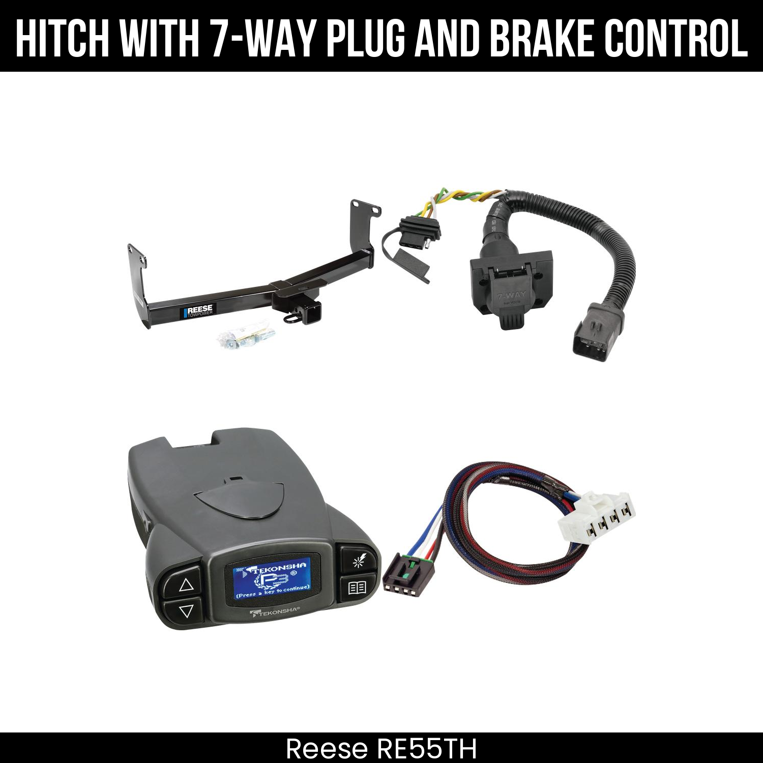 Trailer Hitch , 7-Way , Tekonsha Prodigy P3 Brake Control