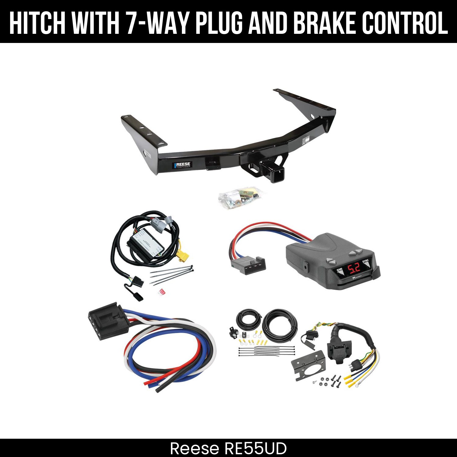 Trailer Hitch , 7-Way , Tekonsha Brakeman IV Brake Control