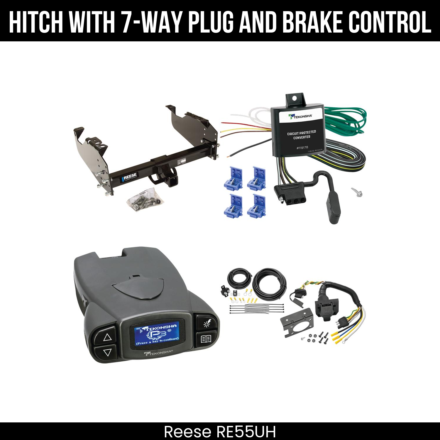 Trailer Hitch , 7-Way , Tekonsha Prodigy P3 Brake Control