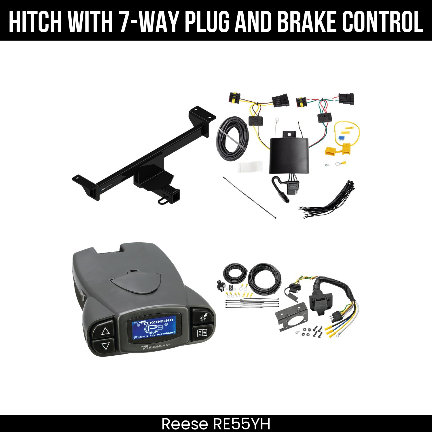 Trailer Hitch , 7-Way , Tekonsha Prodigy P3 Brake Control