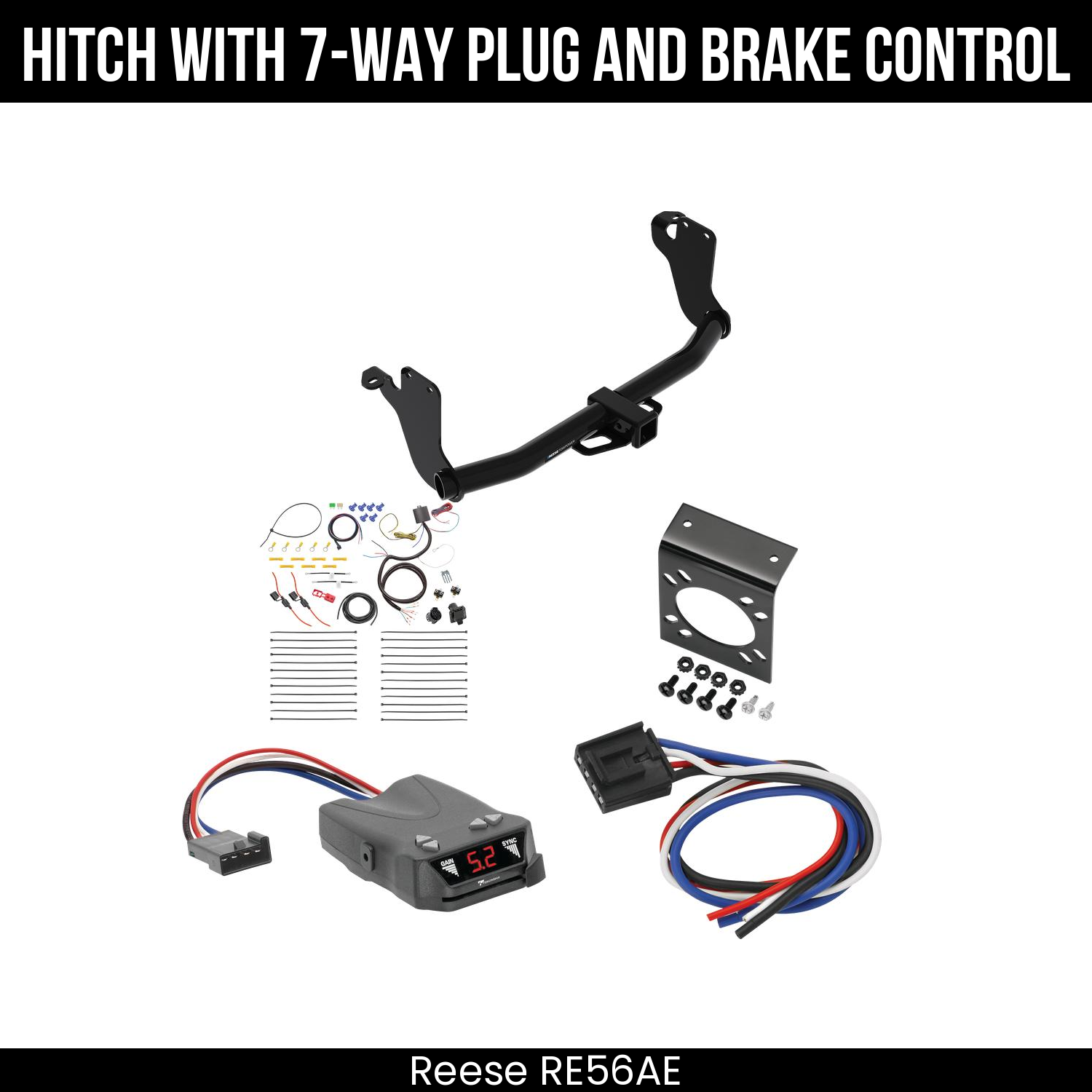 Trailer Hitch , 7-Way , Tekonsha Brakeman IV Brake Control