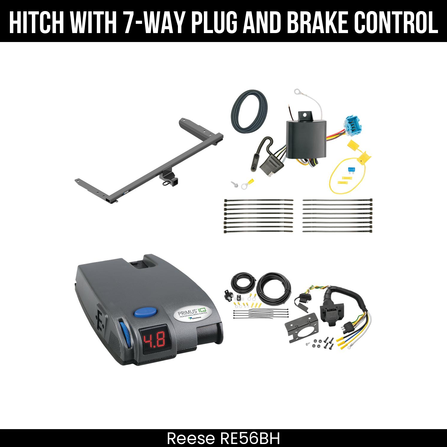 Trailer Hitch , 7-Way , Tekonsha Primus IQ Brake Control