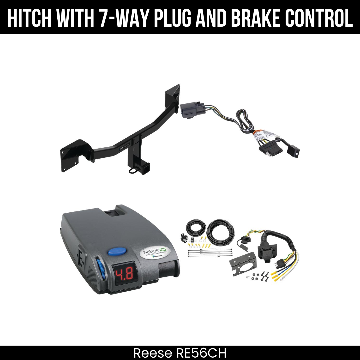 Trailer Hitch , 7-Way , Tekonsha Primus IQ Brake Control