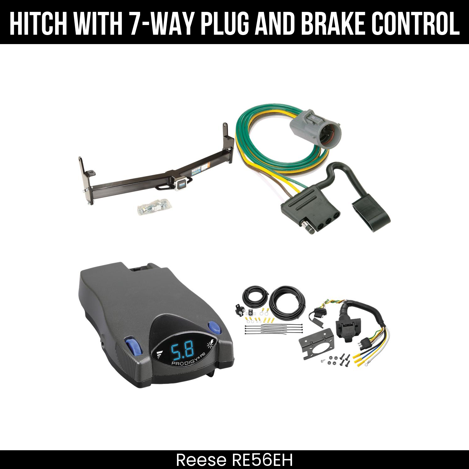 Trailer Hitch , 7-Way , Tekonsha Prodigy P2 Brake Control