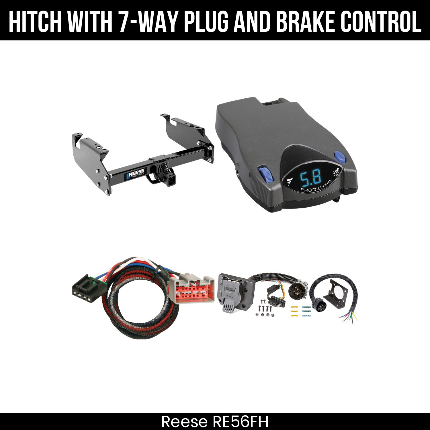 Trailer Hitch , 7-Way , Tekonsha Prodigy P2 Brake Control