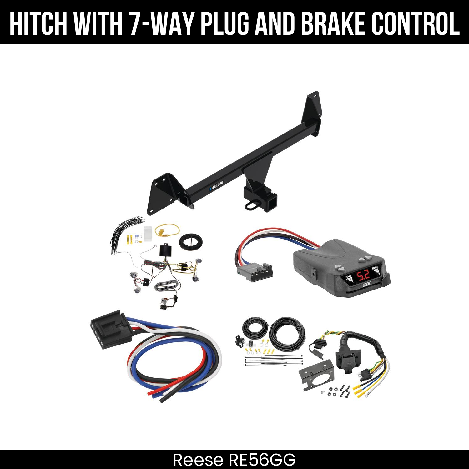 Trailer Hitch , 7-Way , Reese Brakeman IV Brake Control