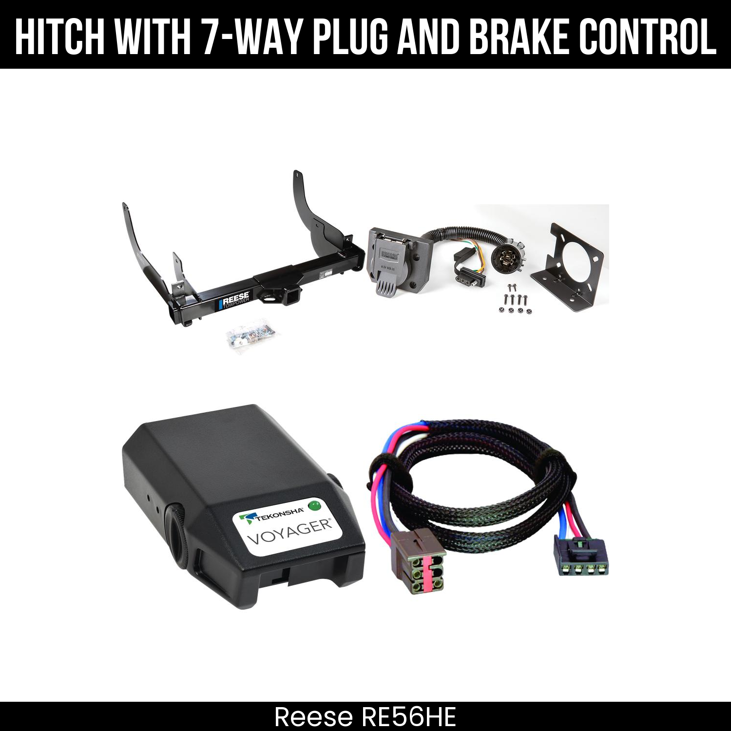 Trailer Hitch , 7-Way , Tekonsha Voyager Brake Control