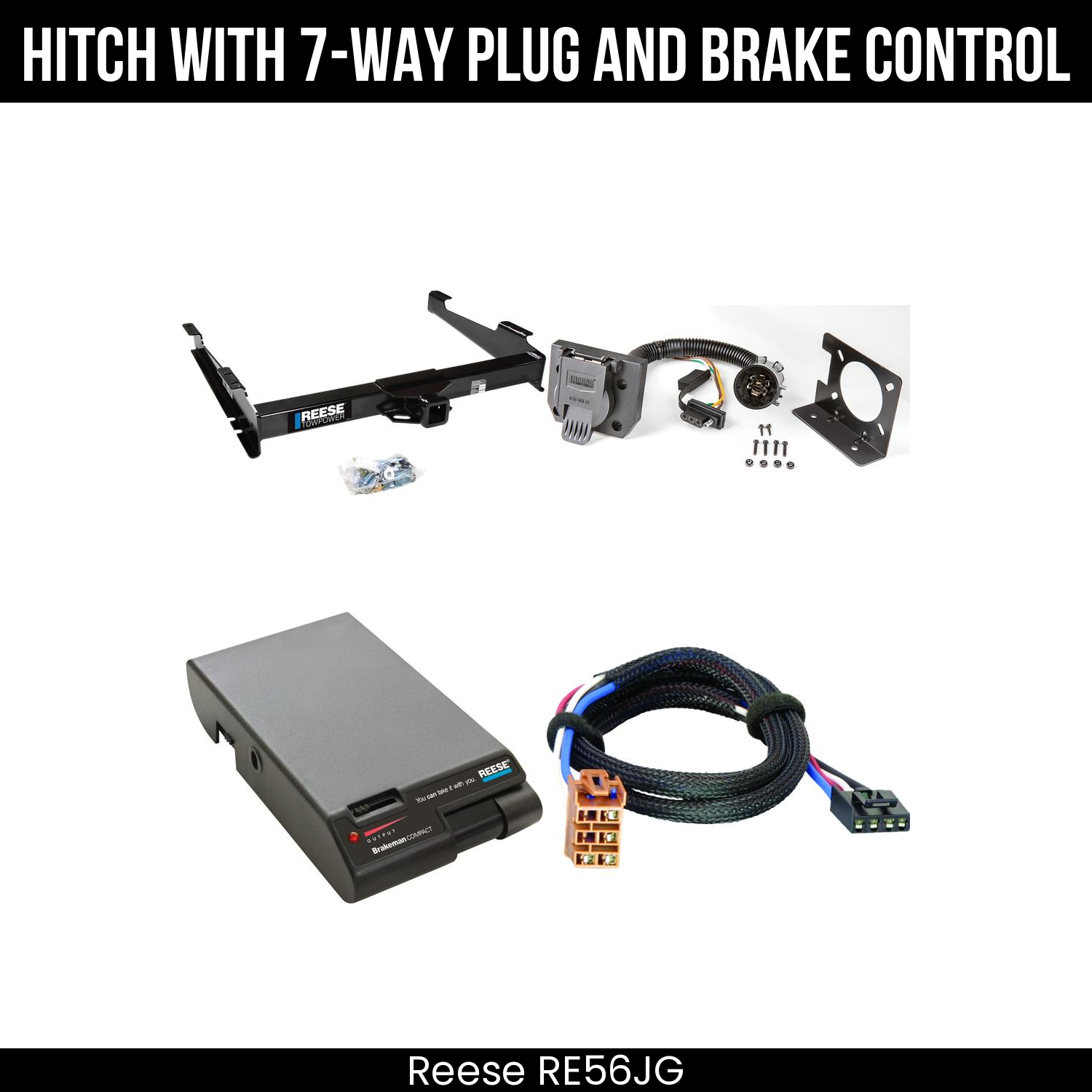 Trailer Hitch , 7-Way , Reese Brakeman Brake Control
