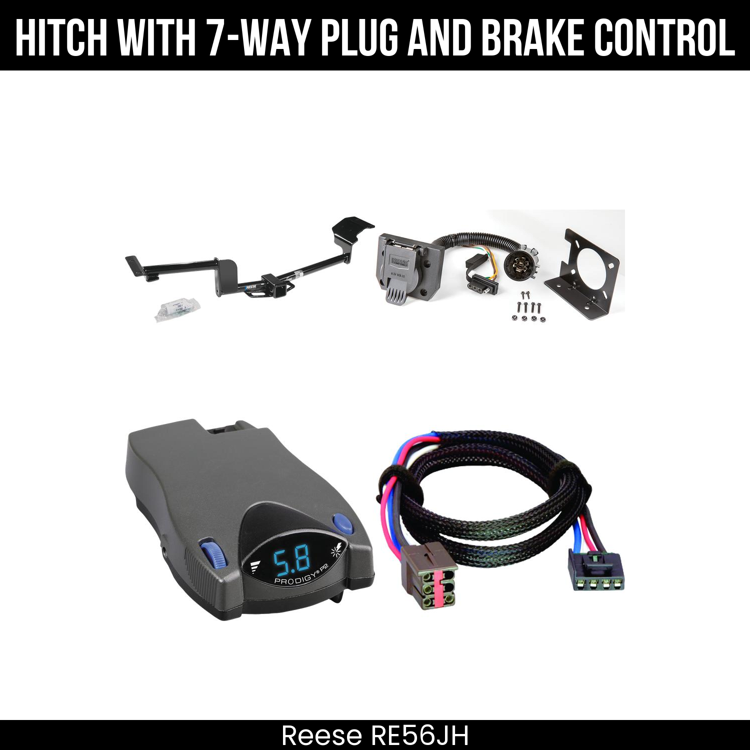 Trailer Hitch , 7-Way , Tekonsha Prodigy P2 Brake Control
