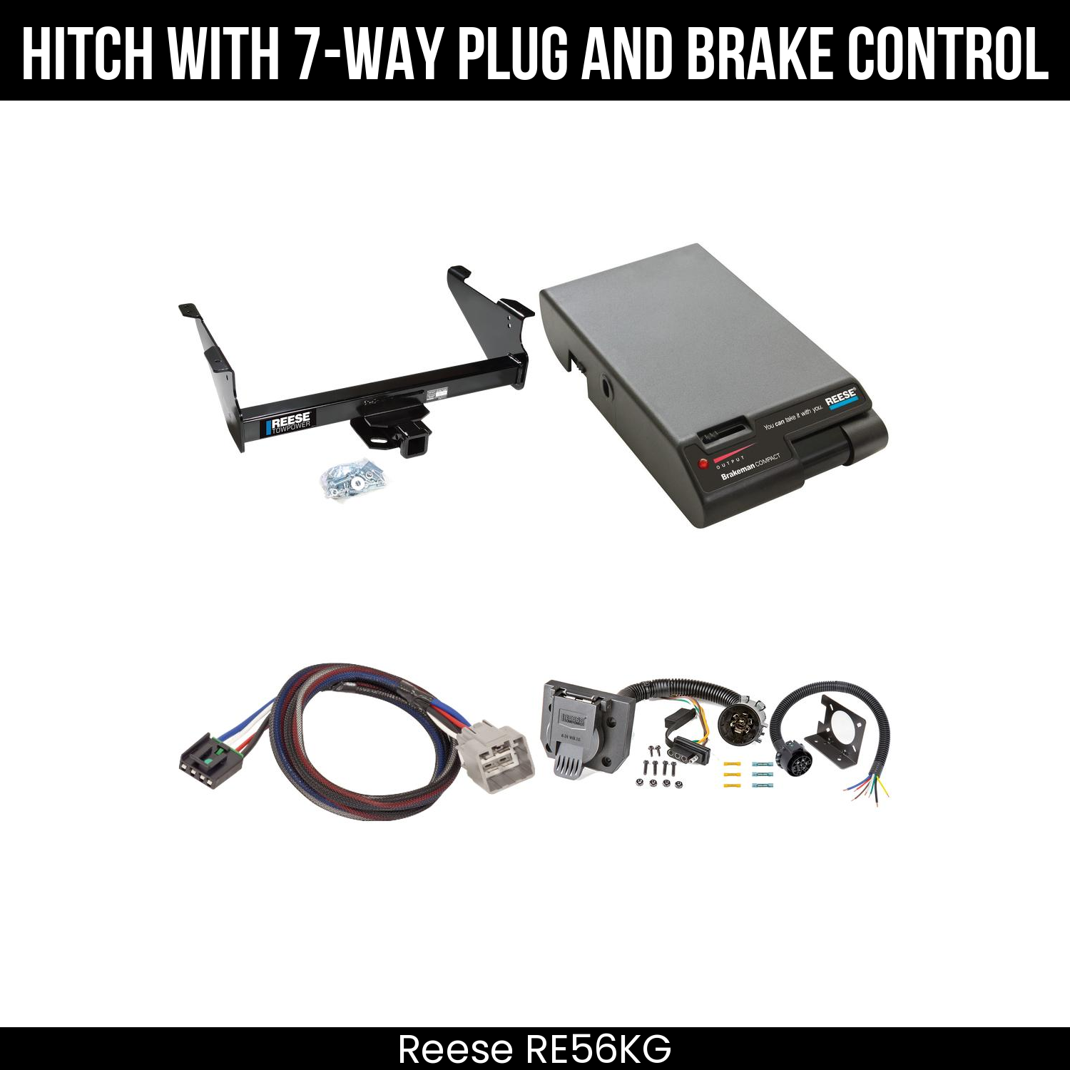 Trailer Hitch , 7-Way , Reese Brakeman Brake Control