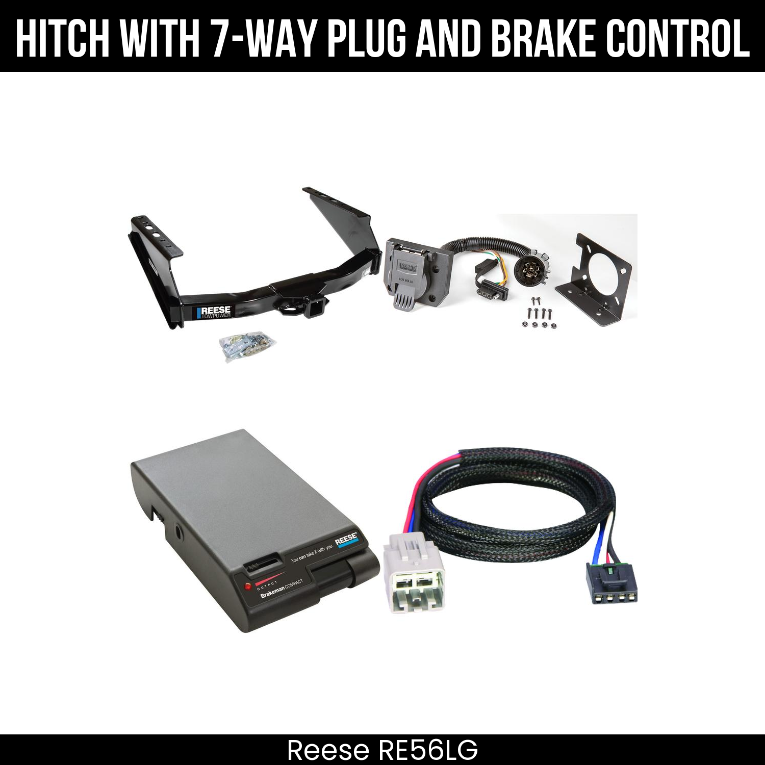 Trailer Hitch , 7-Way , Reese Brakeman Brake Control
