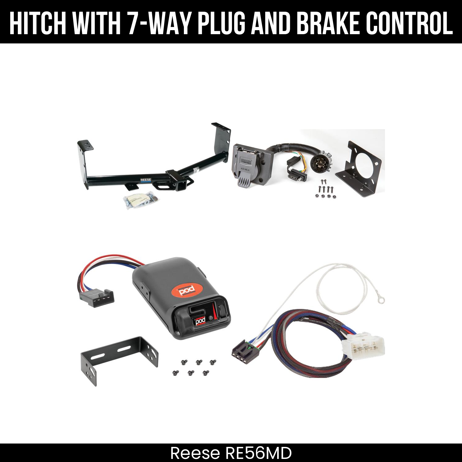 Trailer Hitch , 7-Way , Pro Series POD Brake Control
