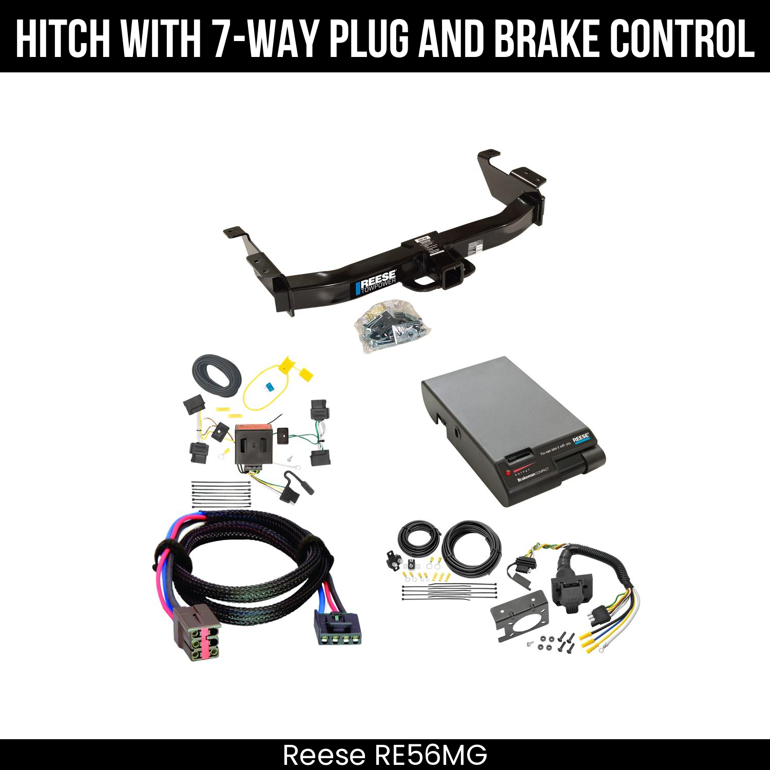Trailer Hitch , 7-Way , Reese Brakeman Brake Control