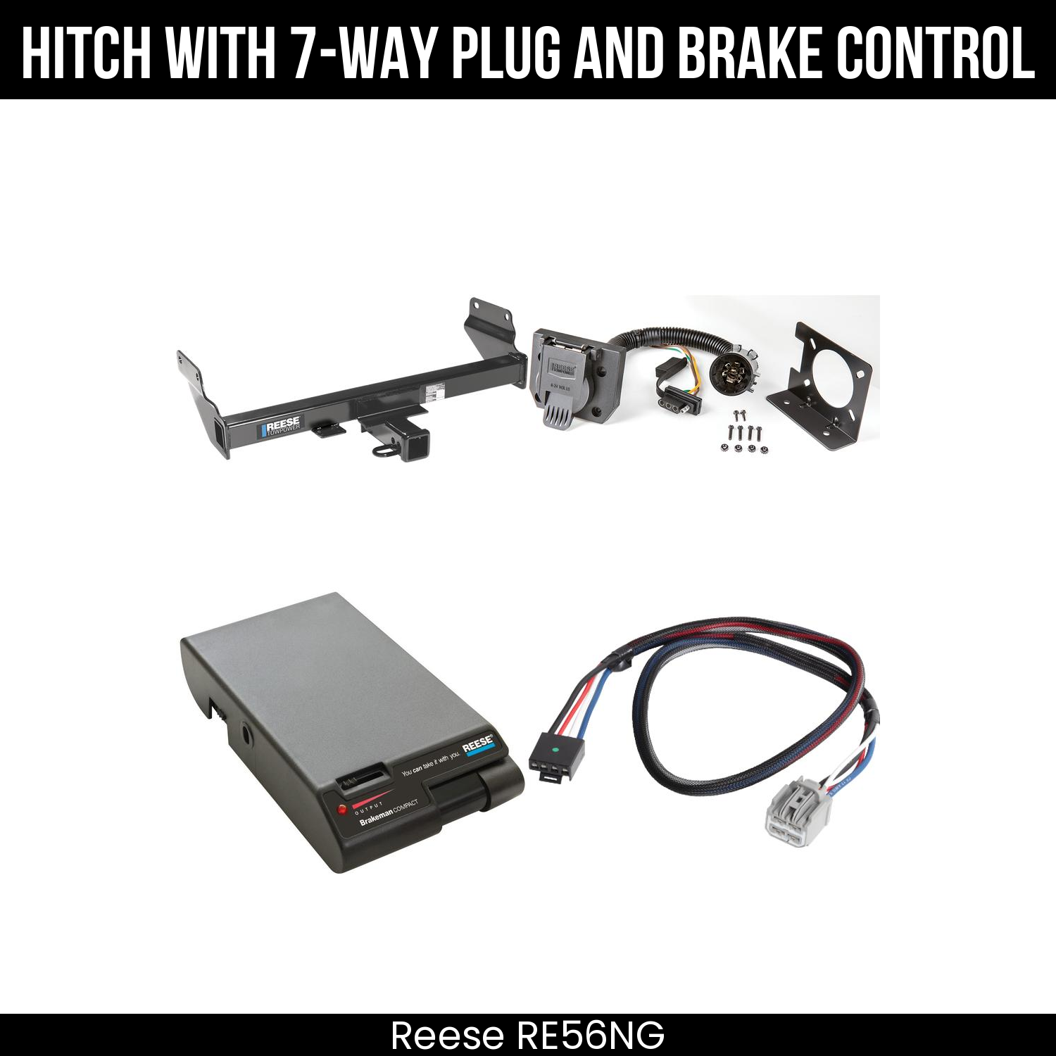 Trailer Hitch , 7-Way , Reese Brakeman Brake Control