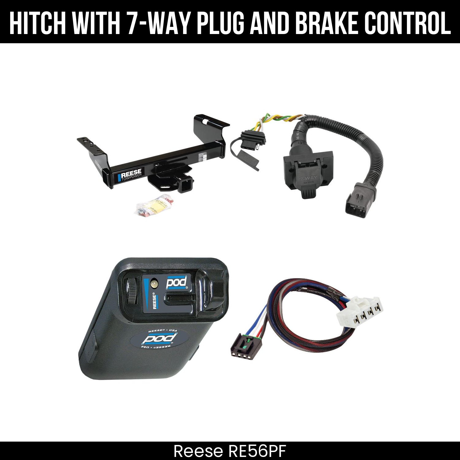 Trailer Hitch , 7-Way , Reese POD Brake Control
