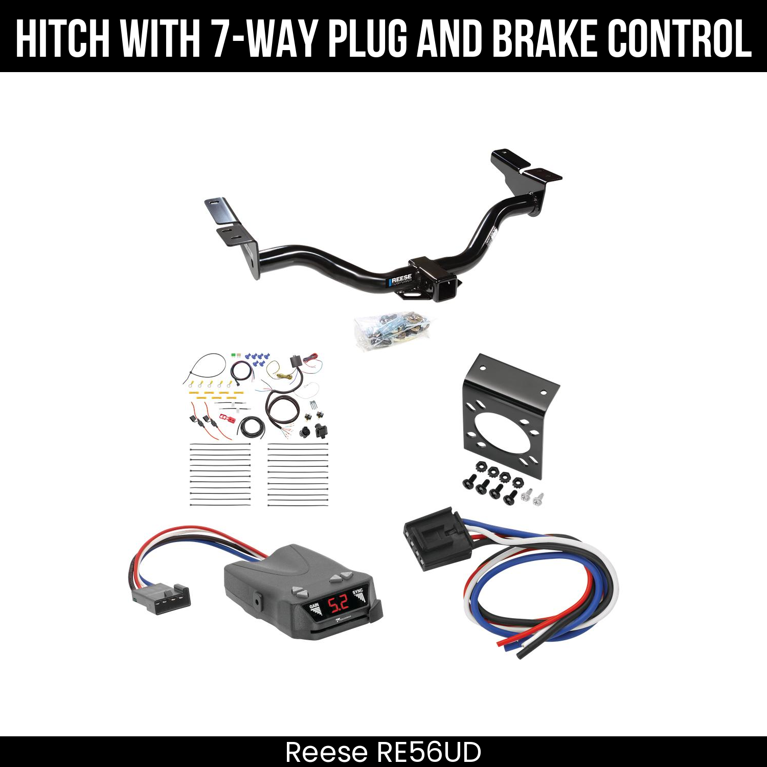 Trailer Hitch , 7-Way , Tekonsha Brakeman IV Brake Control