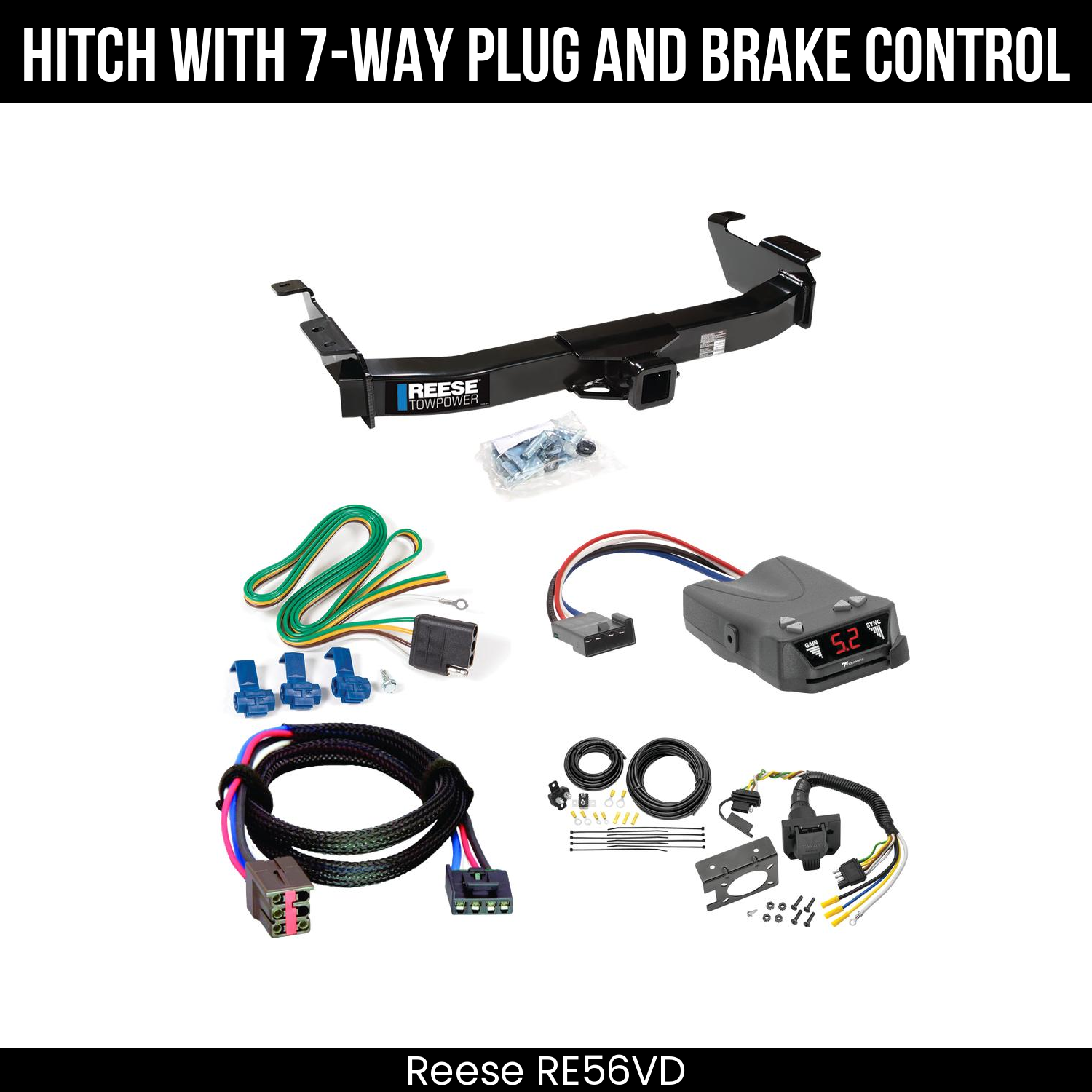 Trailer Hitch , 7-Way , Tekonsha Brakeman IV Brake Control