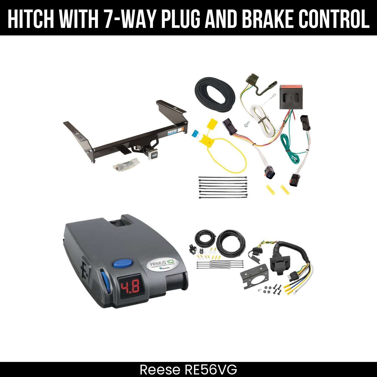 Trailer Hitch , 7-Way , Tekonsha Primus IQ Brake Control
