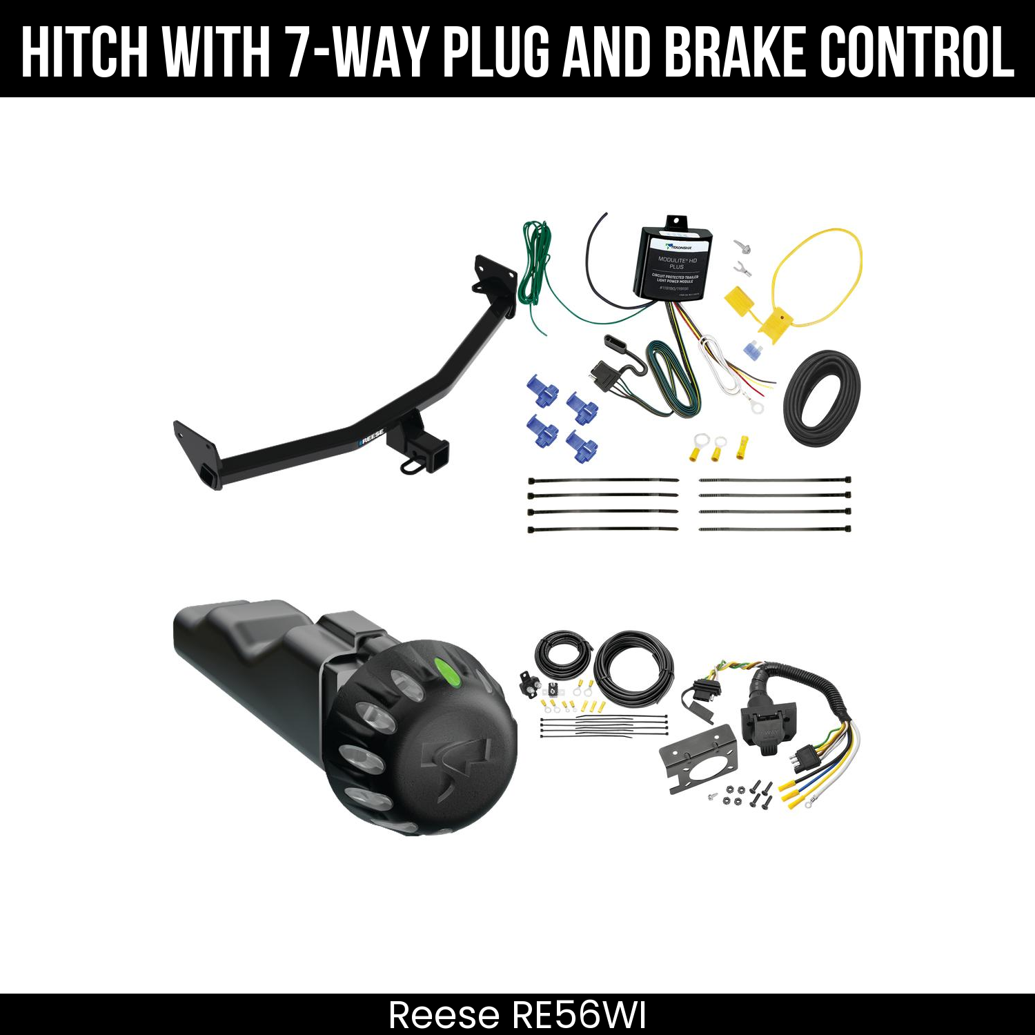 Trailer Hitch , 7-Way , Tekonsha Voyager iD Smart Brake Control