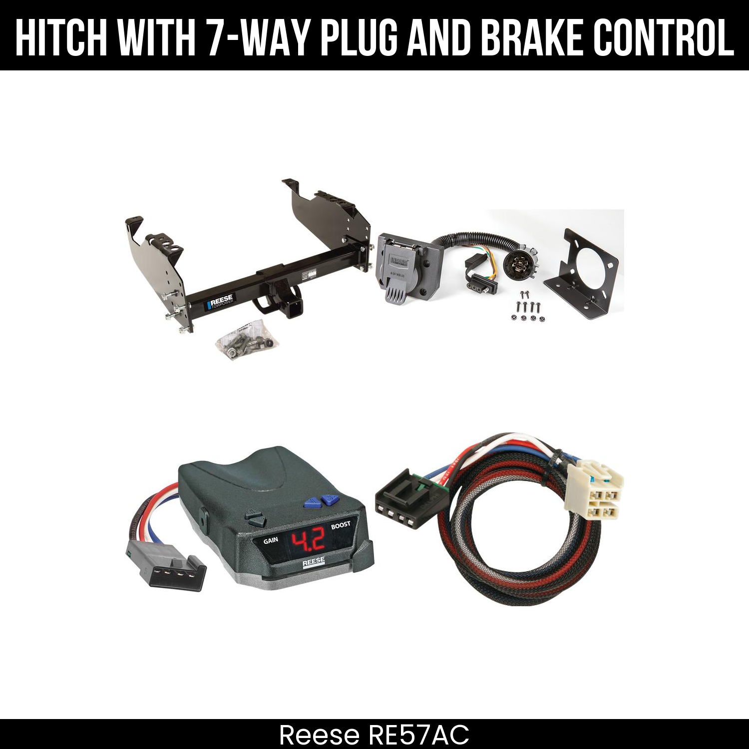 Trailer Hitch , 7-Way , Reese Brake EVN Control