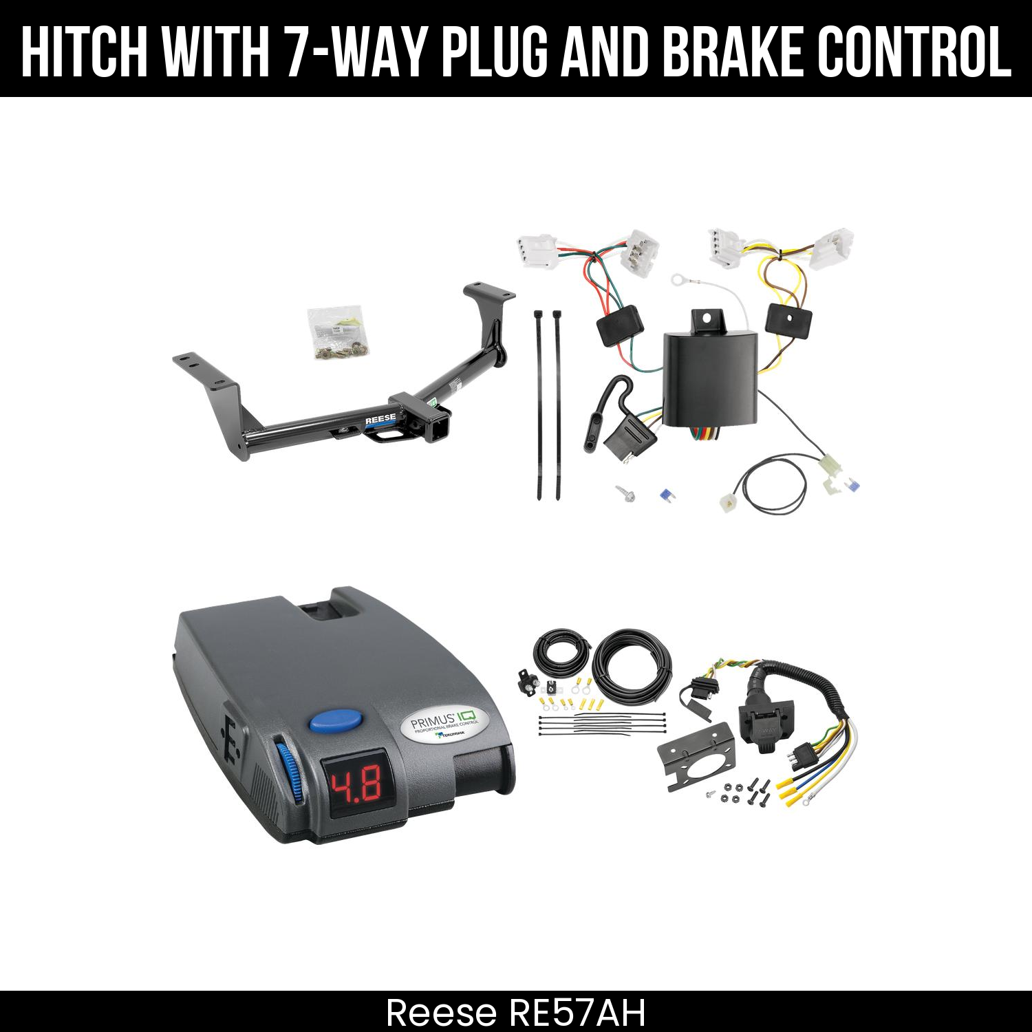Trailer Hitch , 7-Way , Tekonsha Primus IQ Brake Control