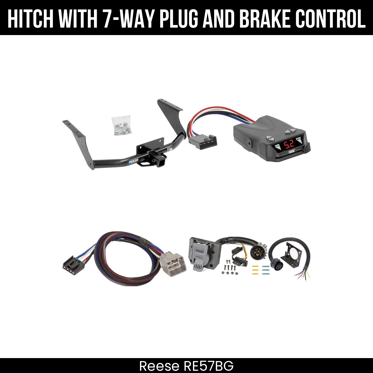 Trailer Hitch , 7-Way , Reese Brakeman IV Brake Control