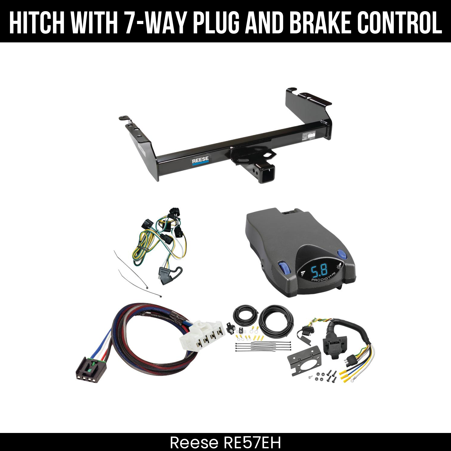 Trailer Hitch , 7-Way , Tekonsha Prodigy P2 Brake Control
