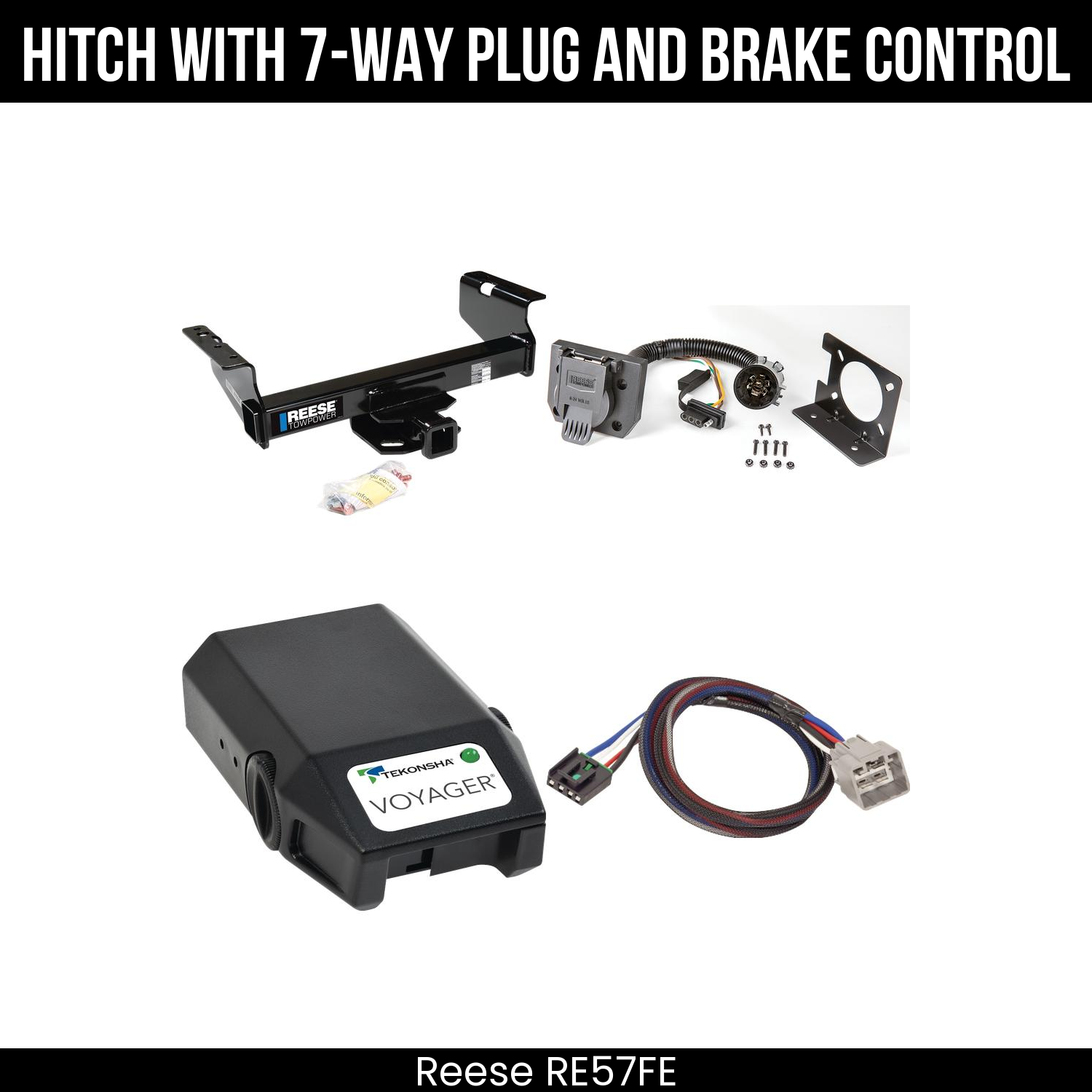 Trailer Hitch , 7-Way , Tekonsha Voyager Brake Control