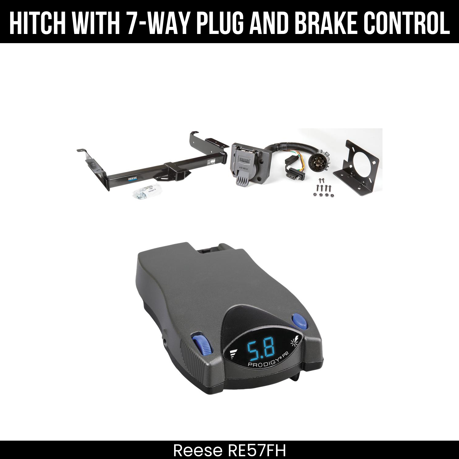 Trailer Hitch , 7-Way , Tekonsha Prodigy P2 Brake Control