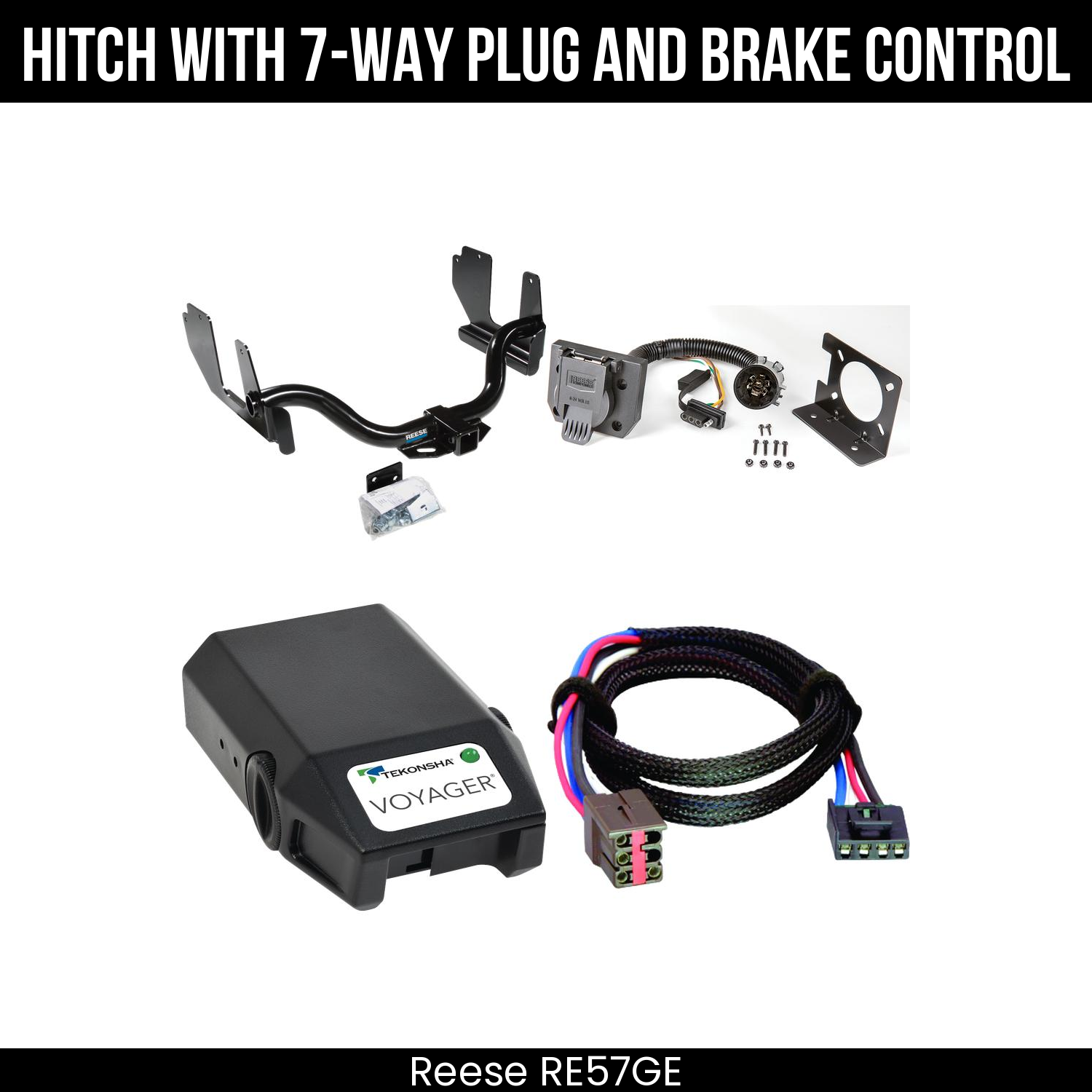 Trailer Hitch , 7-Way , Tekonsha Voyager Brake Control