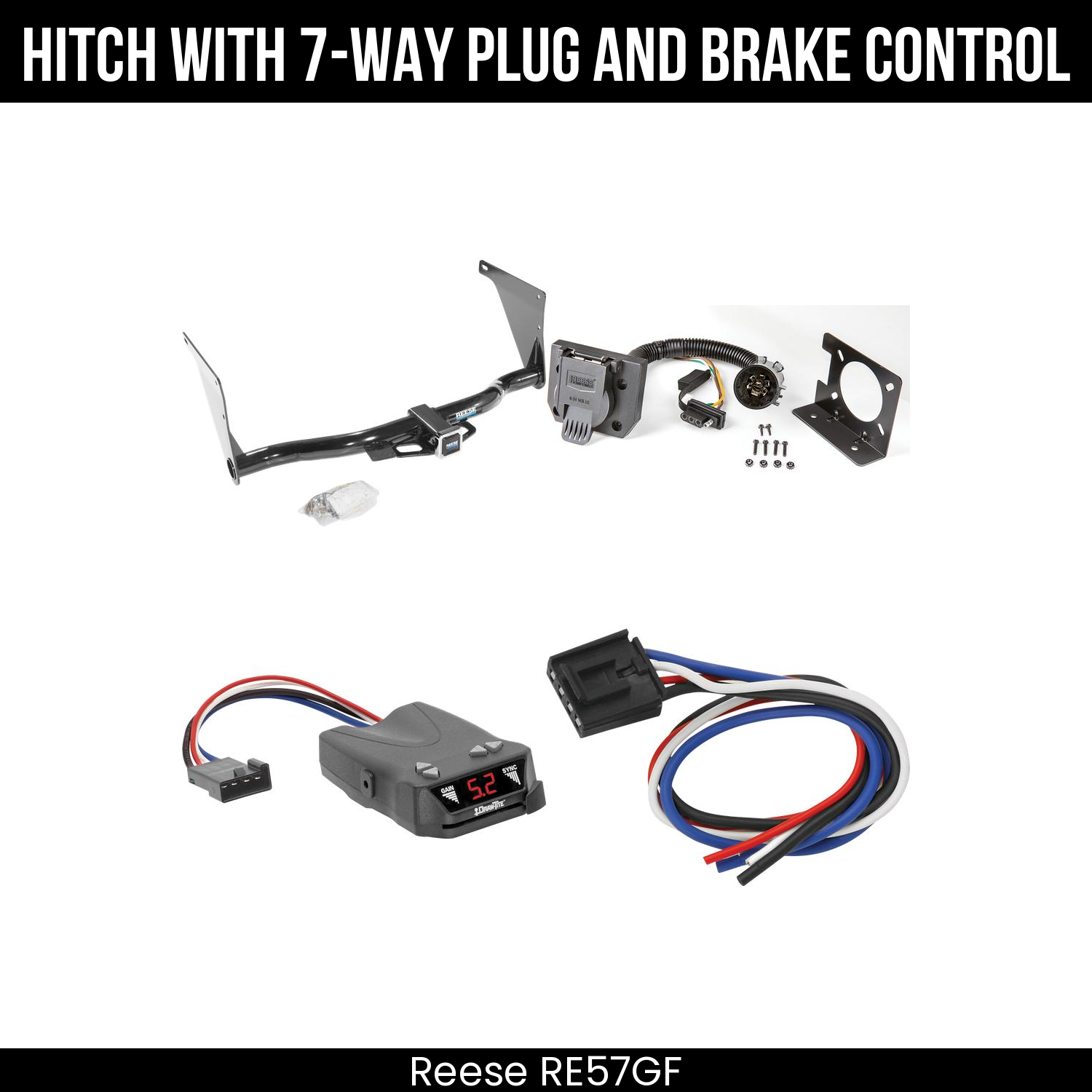 Trailer Hitch , 7-Way , Draw-Tite Activator IV Brake Control