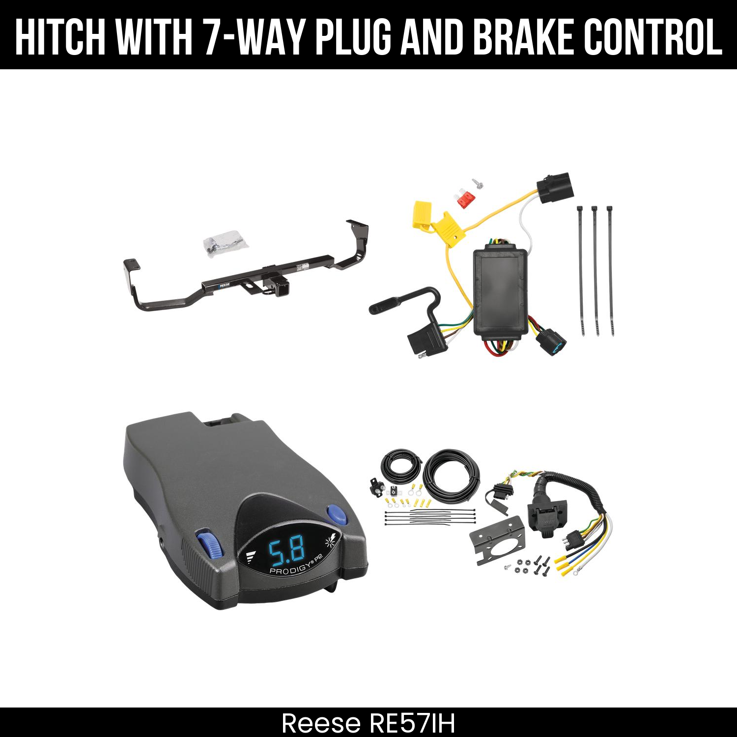 Trailer Hitch , 7-Way , Tekonsha Prodigy P2 Brake Control