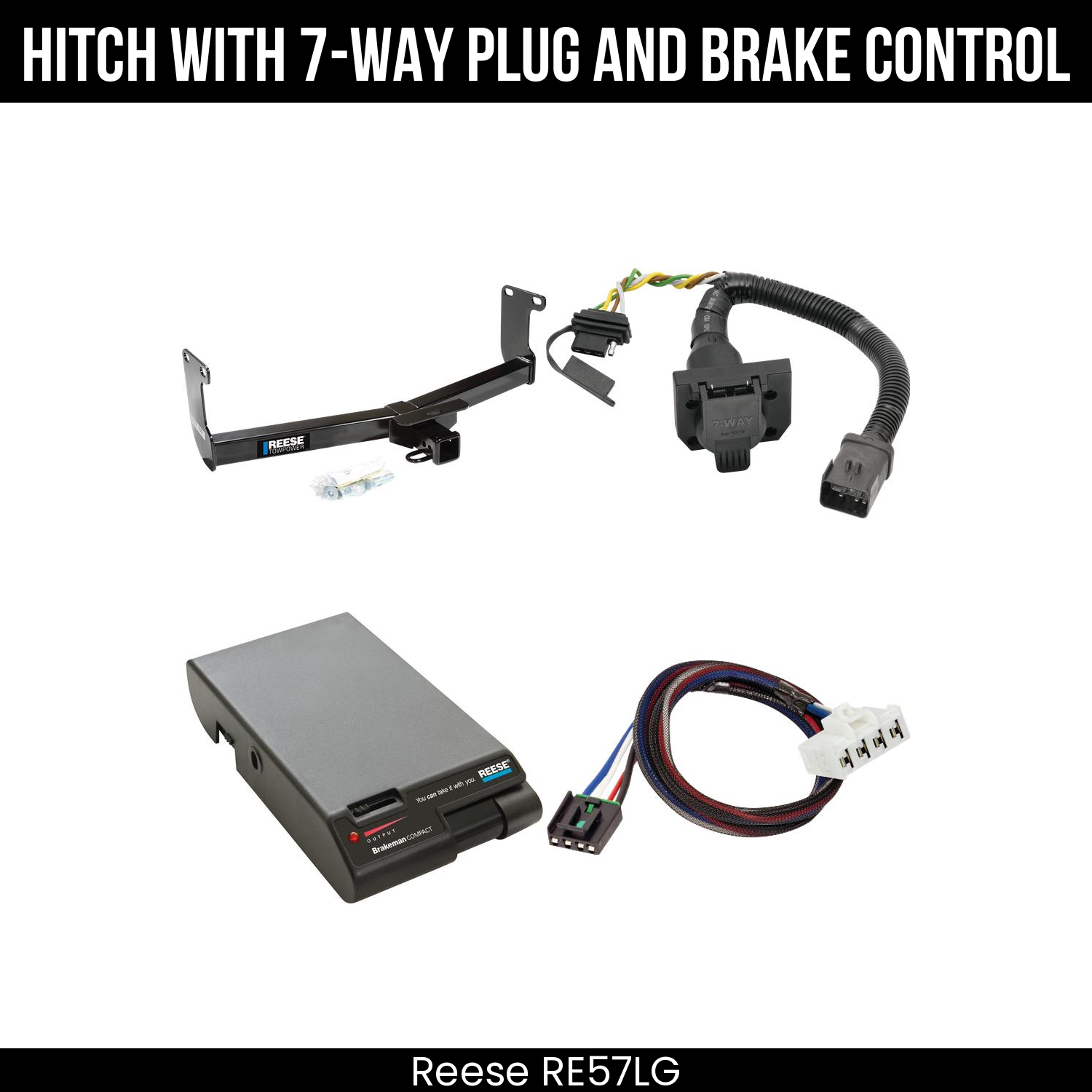 Trailer Hitch , 7-Way , Reese Brakeman Brake Control