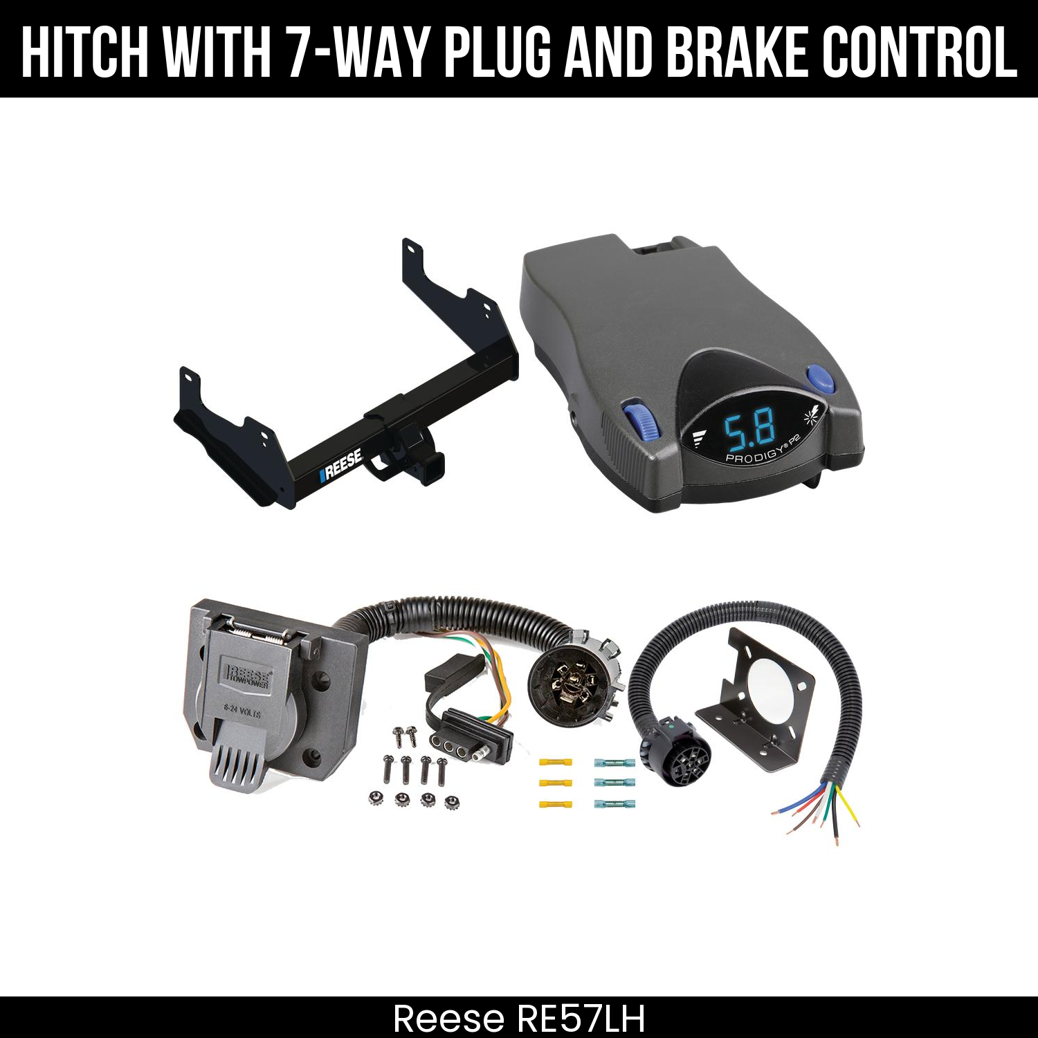 Trailer Hitch , 7-Way , Tekonsha Prodigy P2 Brake Control