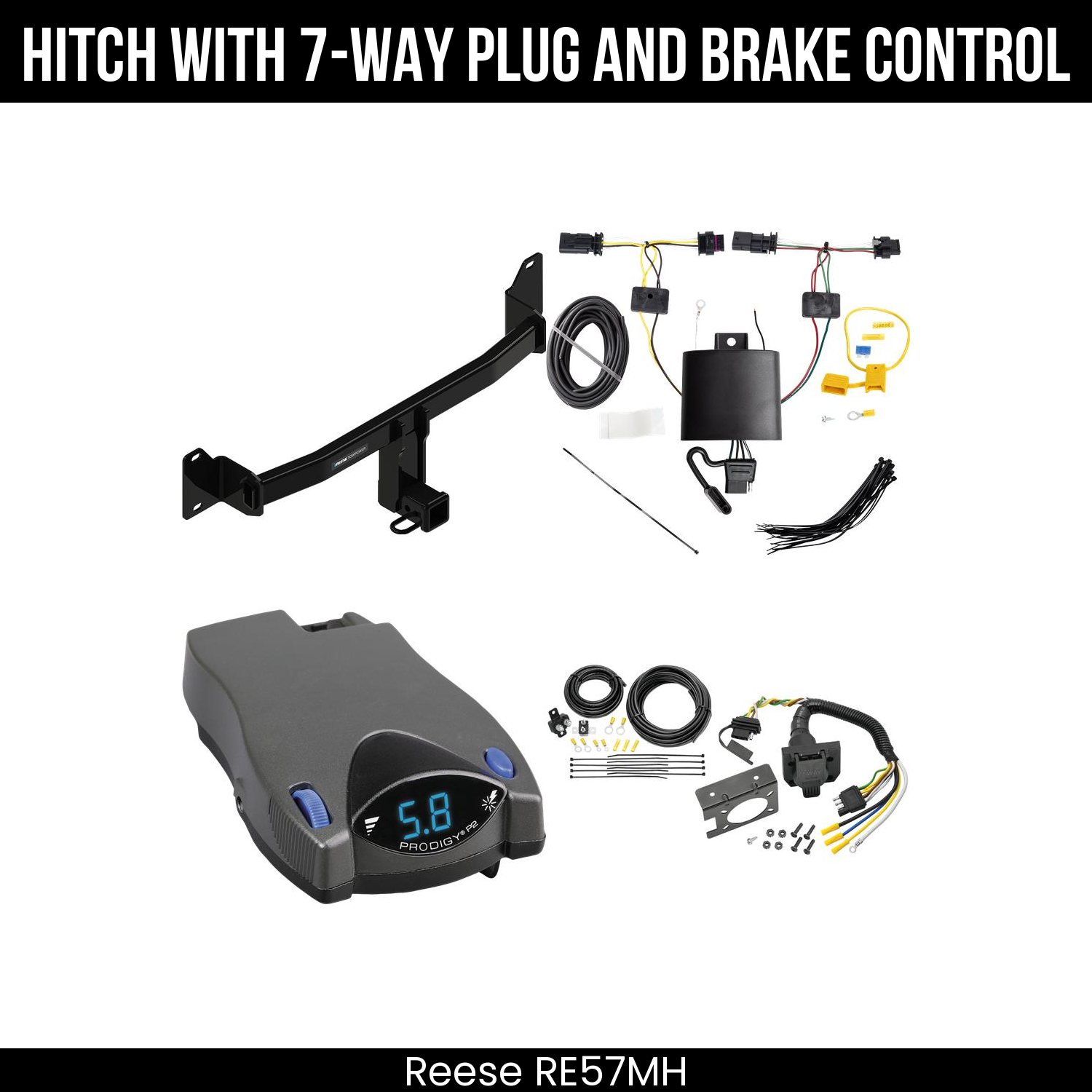 Trailer Hitch , 7-Way , Tekonsha Prodigy P2 Brake Control