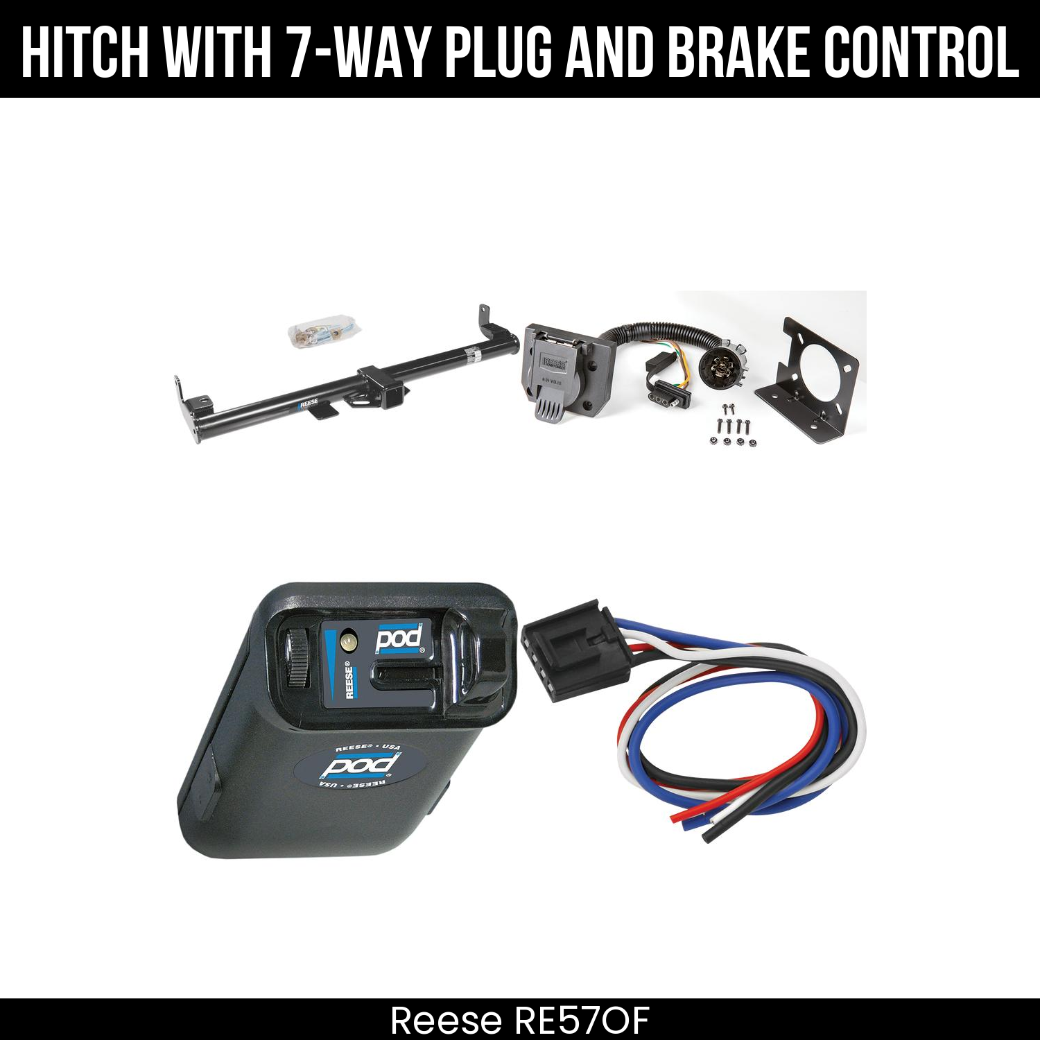 Trailer Hitch , 7-Way , Reese POD Brake Control
