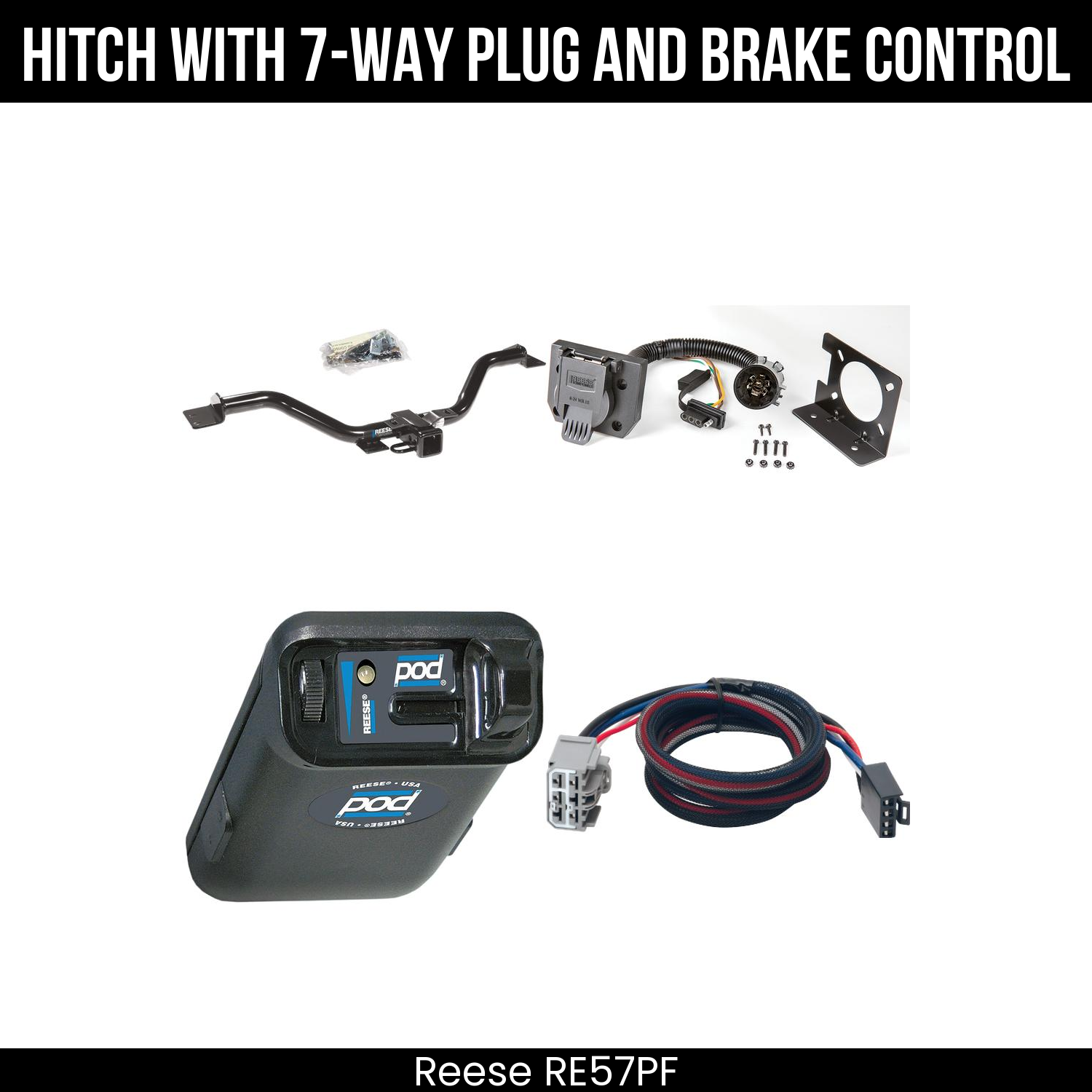 Trailer Hitch , 7-Way , Reese POD Brake Control