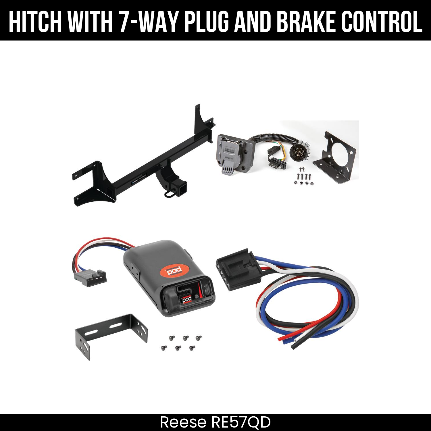 Trailer Hitch , 7-Way , Pro Series POD Brake Control
