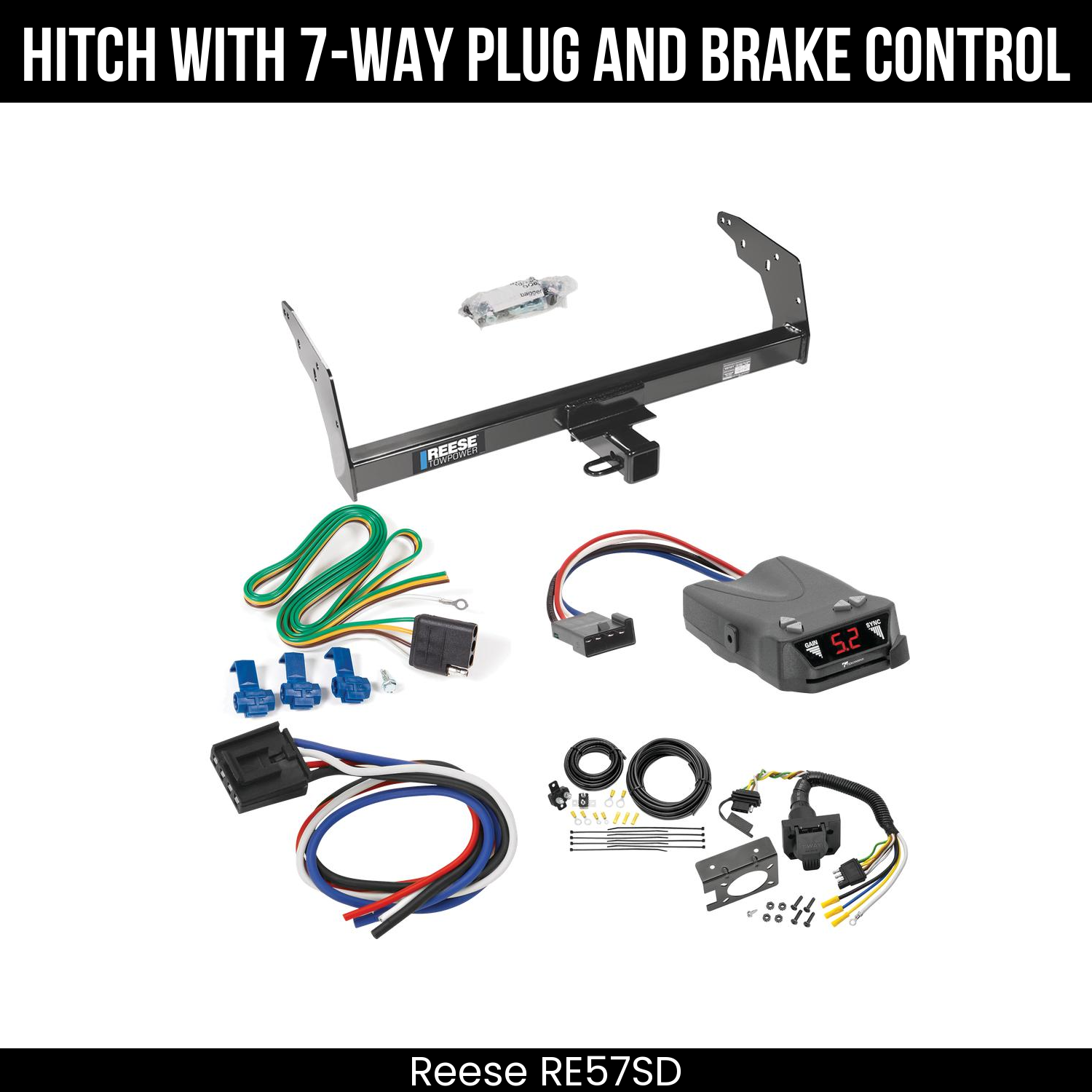 Trailer Hitch , 7-Way , Tekonsha Brakeman IV Brake Control