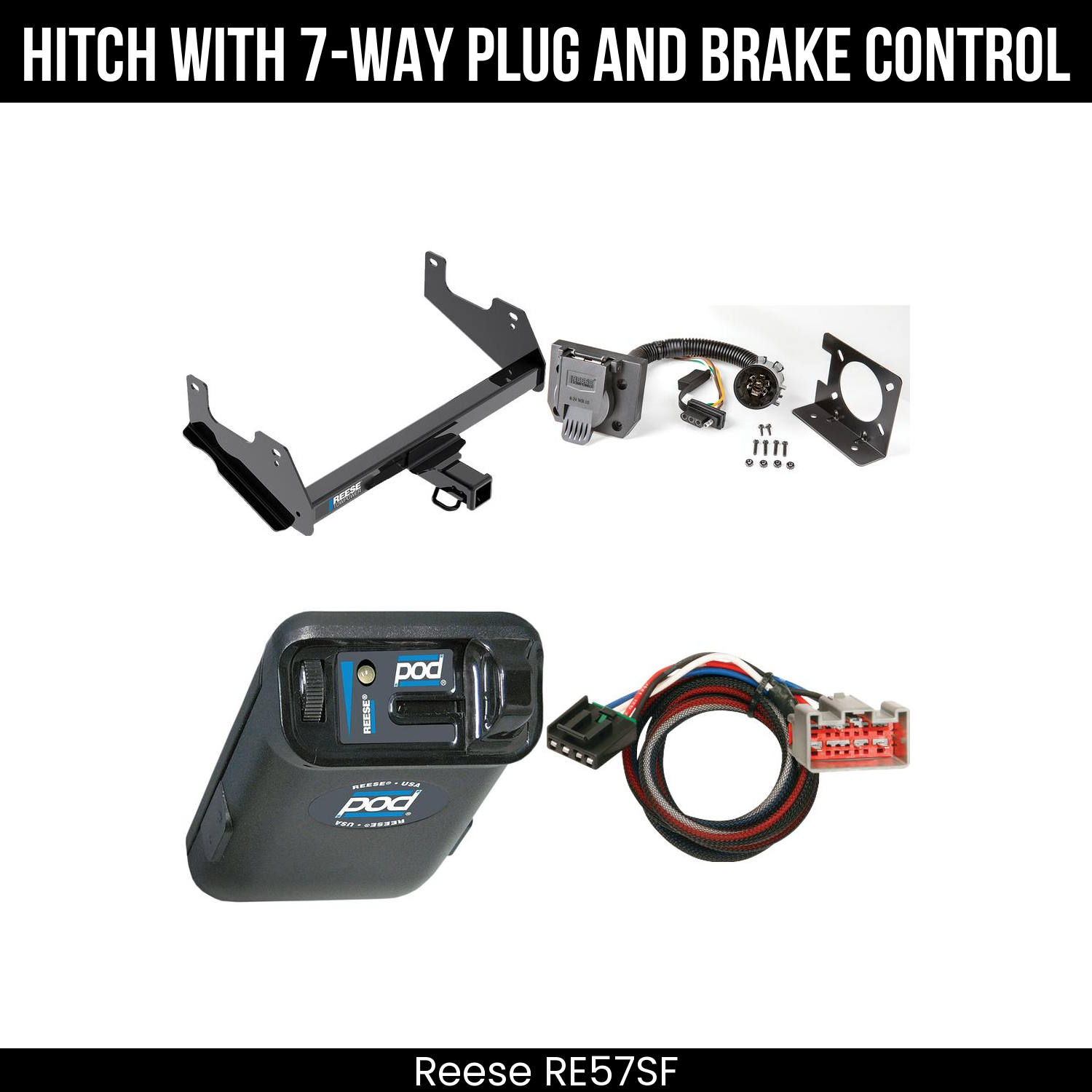 Trailer Hitch , 7-Way , Reese POD Brake Control